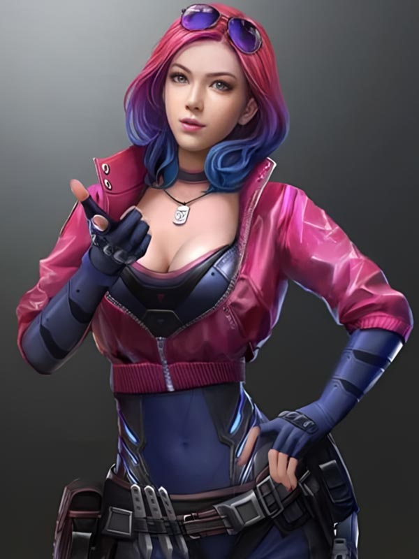 Cyberpunk 2077 Kira Madroxx Cropped Leather Jacket