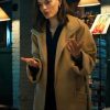 Ella McCay 2025 Emma Mackey Brown Trench Coat