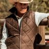 John Dutton Brown Quilted Vest