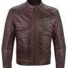 Men's Brown Motorcycle Leather Jacket