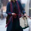 The Friend Naomi Watts Blue Wool Coat