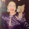 Purchase Singer Selena Quintanilla Purple Quilted Cropped Jacket