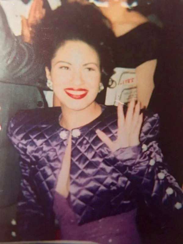 Singer Selena Quintanilla Purple Quilted Cropped Jacket Purchase Singer Selena Quintanilla Purple Quilted Cropped Jacket