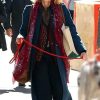 Naomi Watts The Friend Blue Wool Coat
