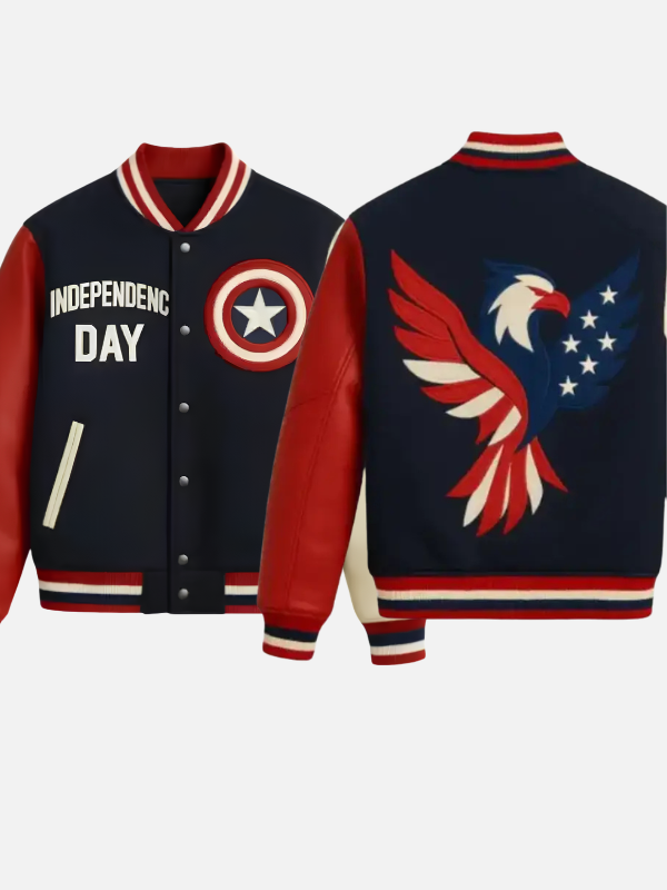 USA Independence Eagle Varsity Jacket