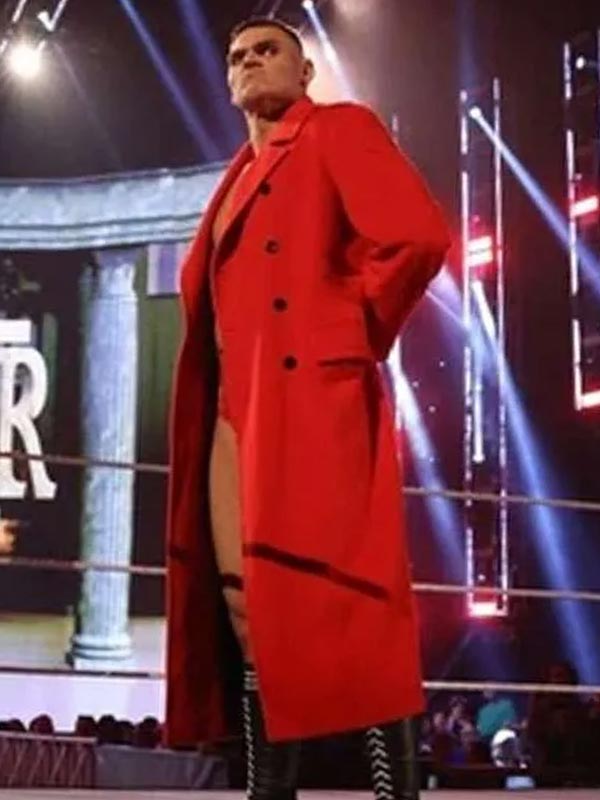 WWE Smackdown Gunther Walter Hahn Red Trench Coat Gunther Walter Hahn Red Trench Coat